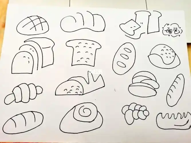 幼师day160简笔画面包