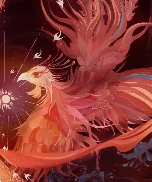 凤凰系列打卡中插画图片壁纸