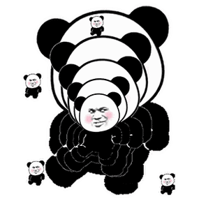 搞笑熊猫头头像表情包