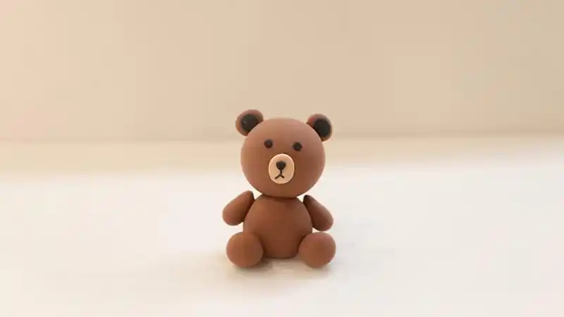 立体布朗熊粘土教程