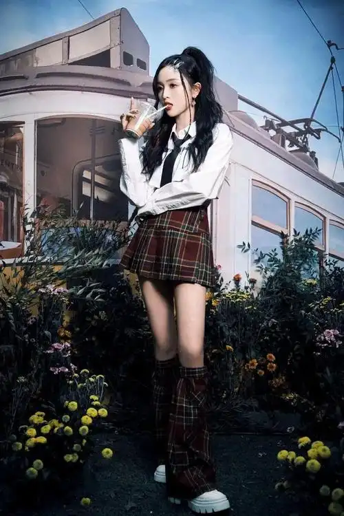 吴宣仪朝阳打歌中心《rsvp》舞台造型释出,高马尾校园风造型青春感