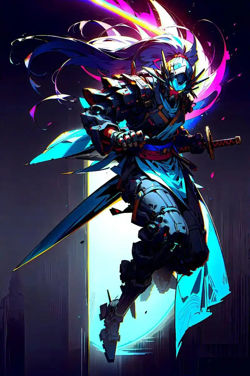 ai画家:武士壁纸.#武士 #出征