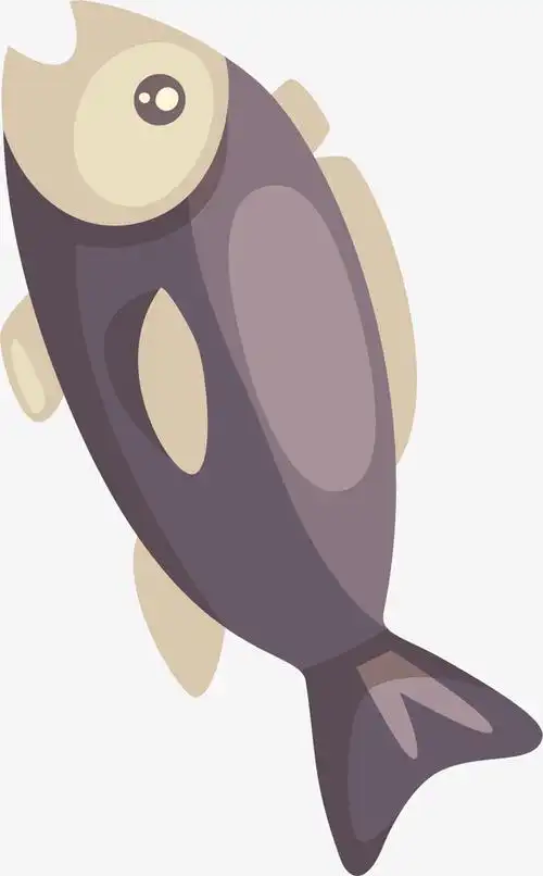 卡通咸鱼矢量图下载