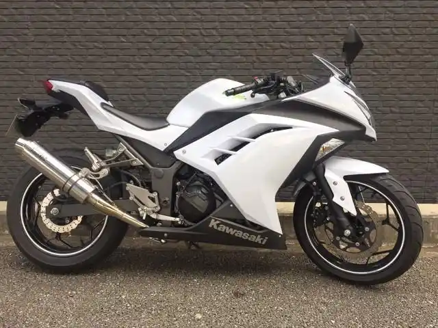 实拍少见的白色川崎!