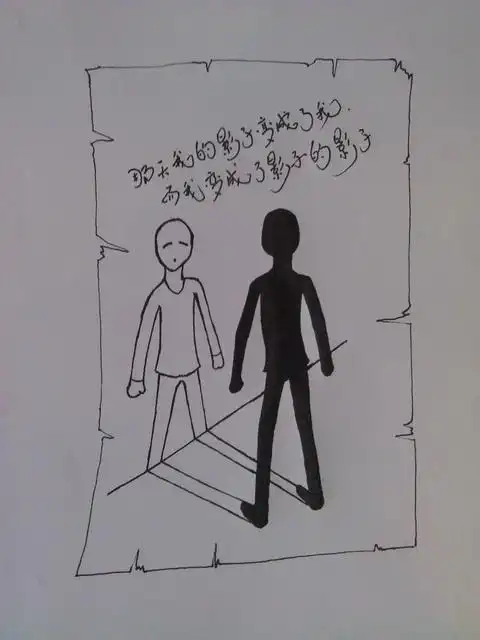 幼儿园影子的简笔画