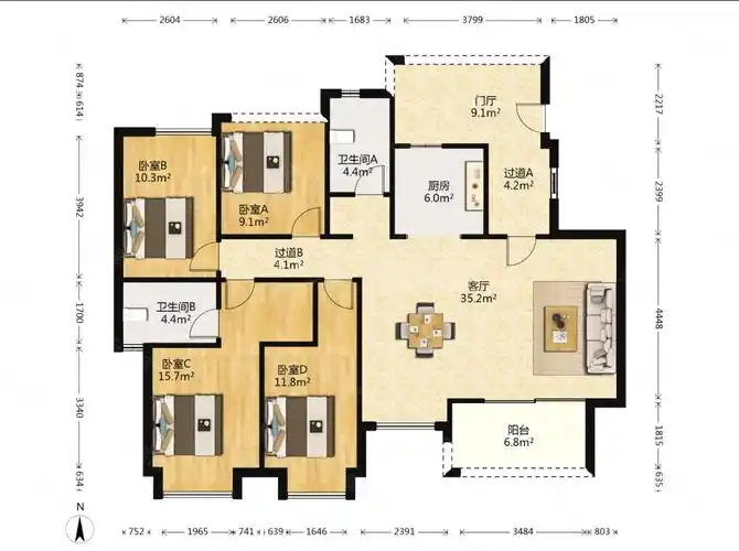 重庆房产网>重庆二手房>沙坪坝二手房>大学城二手房>富力城天禧>
