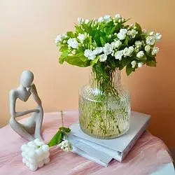 鲜花茉莉花白色25枝家用办公室瓶插花鲜花云南直发鲜花速递同城