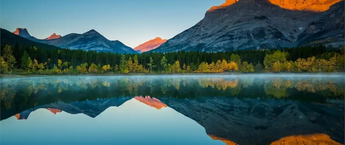 电视机2560x1080山水 安静平静湖泊森林壁纸 - 自然风光 - 好4k壁纸