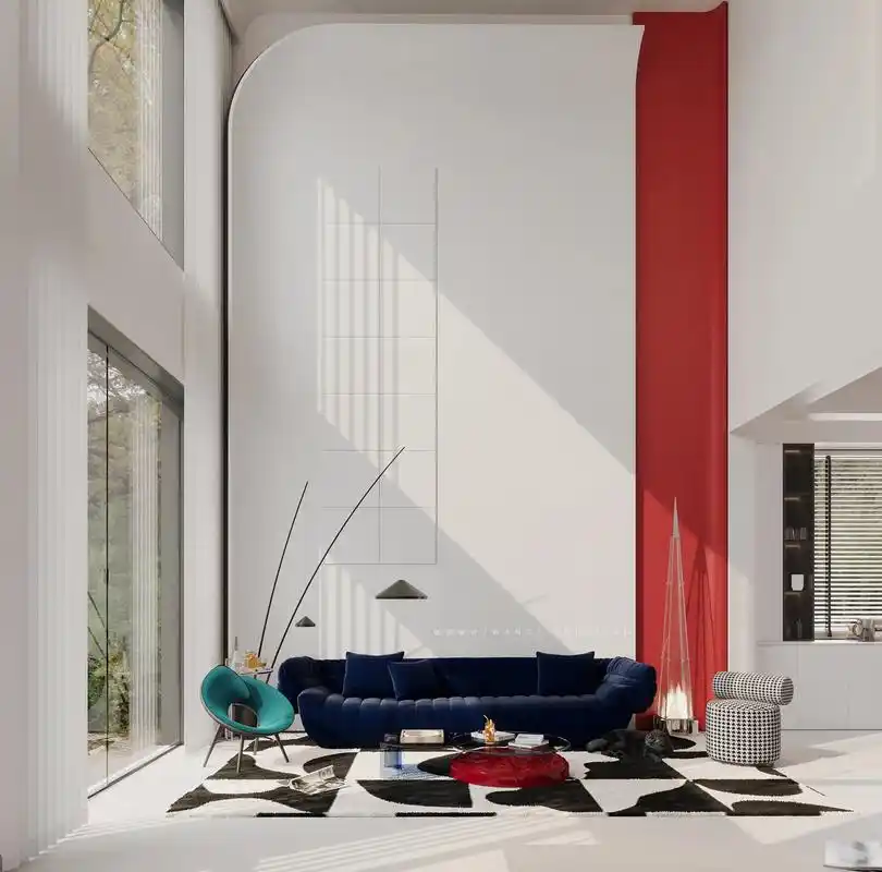 作品回顾:包豪斯极简风.项目位置提香蓝岸,#室内设计 #装修 - 抖音