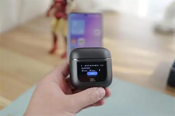 jbl蓝牙耳机tourpro2到手体验评测带lcd触摸屏好用好玩
