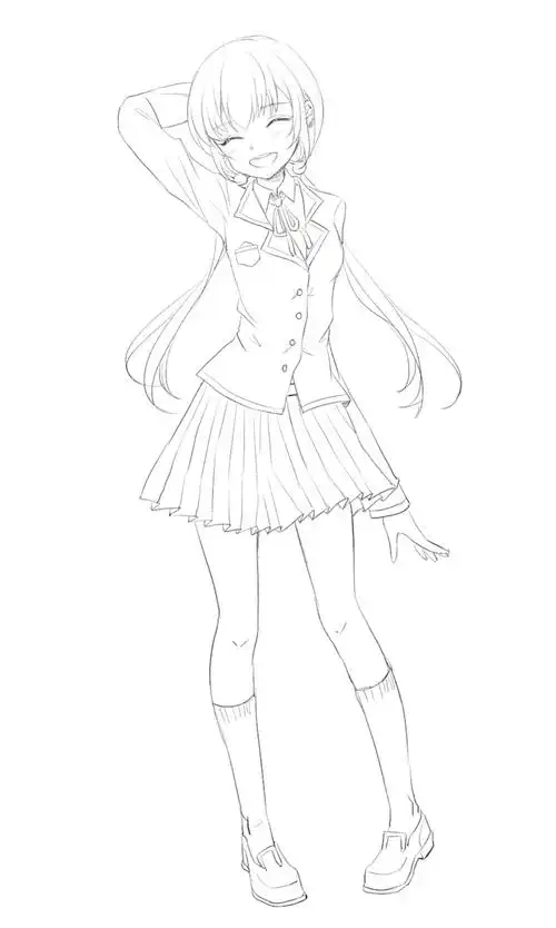 【私心先找人画了学妹,后面还有简色版的v●-●v】