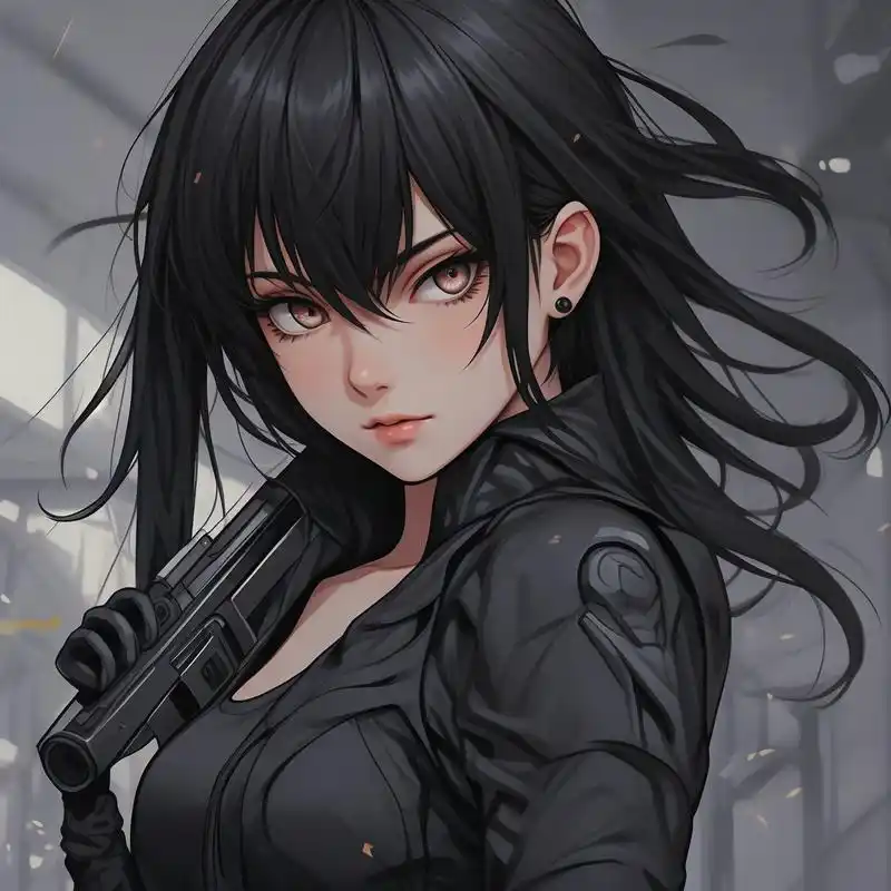 90动漫女生头像,冷酷又霸气99