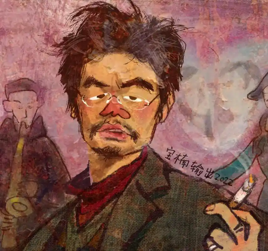 《hello 树先生》——王宝强#插画 #电影 #王宝强 - 抖音