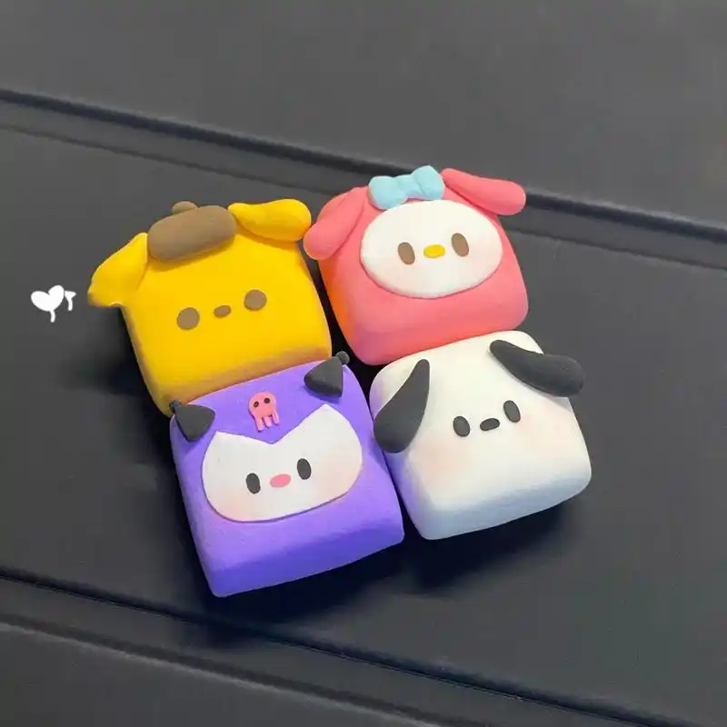 粘土教程·方方正正三丽鸥 除了圆溜溜的三丽鸥 方方正正的也很可爱的