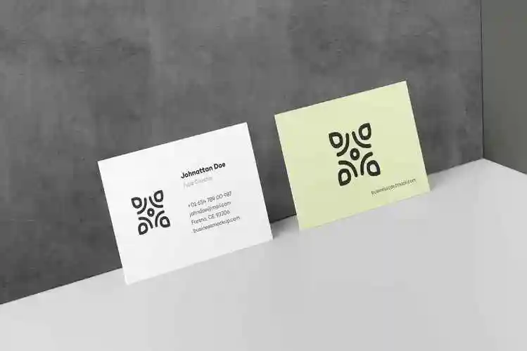 高端企业名片设计效果展示样机businesscardmockup8055
