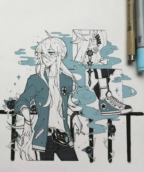 马克笔插画 ins:meijinn