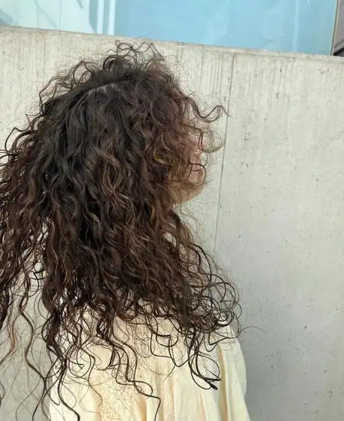 中长发羊毛卷发型羊毛卷