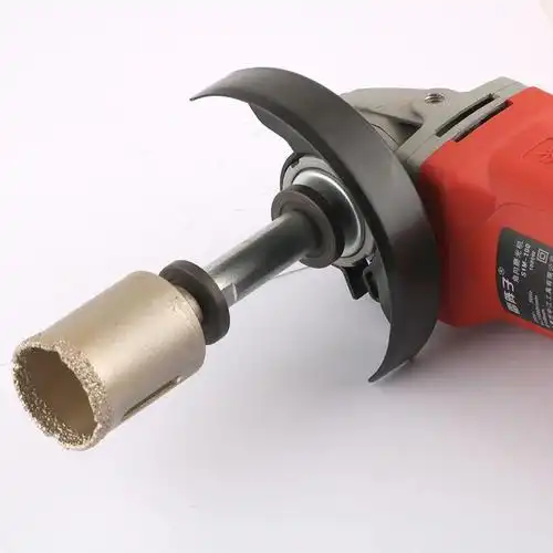 石材鹅卵石玻化砖瓷砖陶瓷钎焊金刚石打孔钻头角磨机大理石开孔.