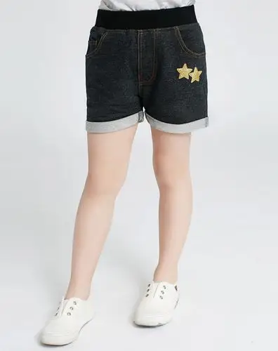 女童短裤 女童牛仔短裤夏装儿童夏季中大童短裤