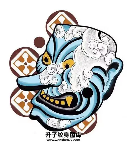 天狗纹身手稿图案大全