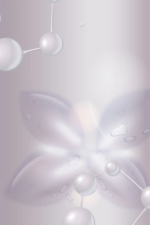 矢量珠光梦幻女性护肤品海报背景