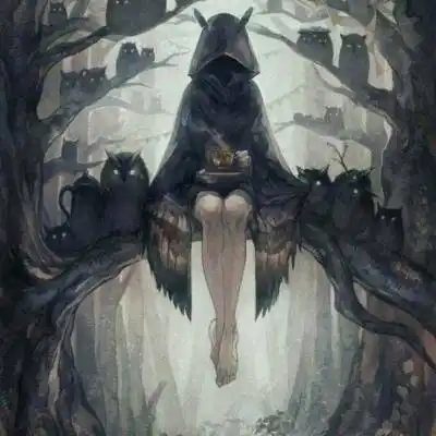 超好看黑暗系女生头像黑化动漫头像女生图片大全