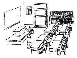 画画教室简笔画学校的教室简笔画图片教室简笔画教室简笔画有很多示例