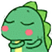 绿色小恐龙表情包大全绿色可爱小恐龙gif表情包