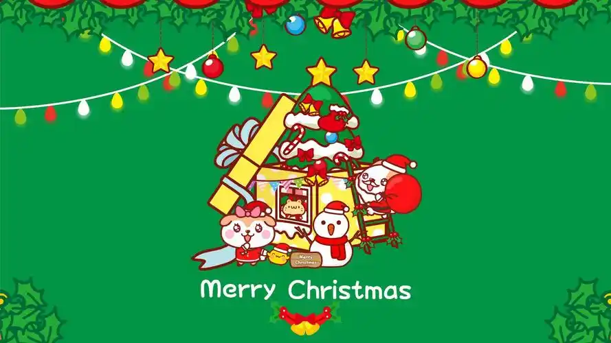 电脑壁纸 节日 圣诞节 2018秋田君圣诞节可爱卡通图片