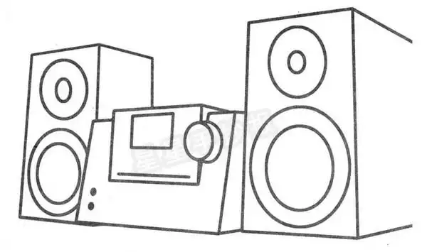 音响简笔画
