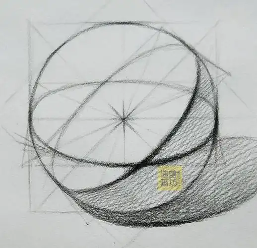零基础素描教程:石膏球体的正确画法,为什么你画的没有立体感?