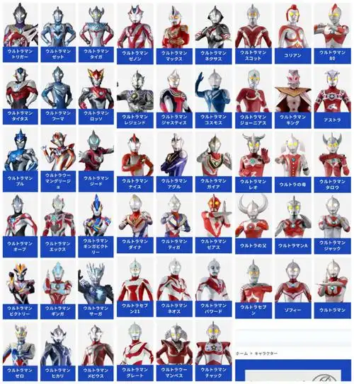 小伙伴们看一看,你们能叫出几个奥特曼的名字呢?