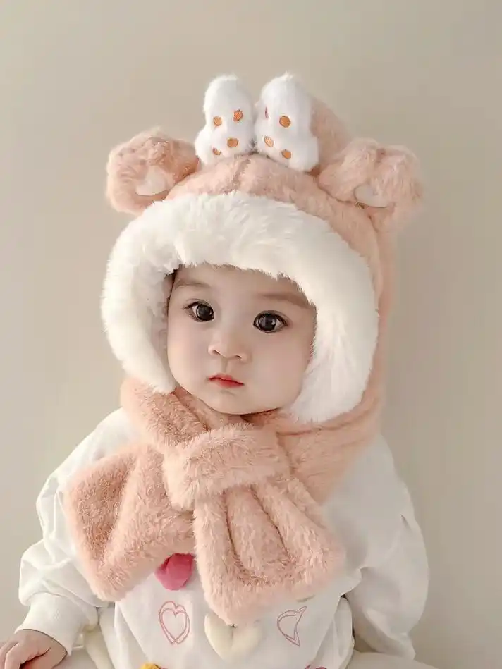 这顶帽子真的太可爱了,方便又好看!#宝宝帽子 #萌娃穿搭 - 抖音