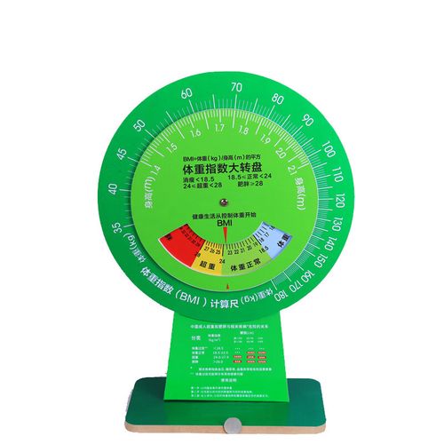 bmi体重指数计算器加厚台式bmi健康大转盘健康文化宣传立式体质速查