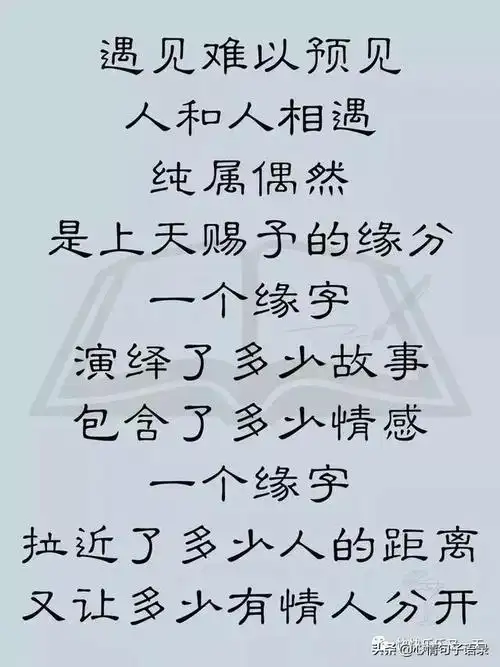 形容缘分的句子-缘分,天注定!(信不信由你)