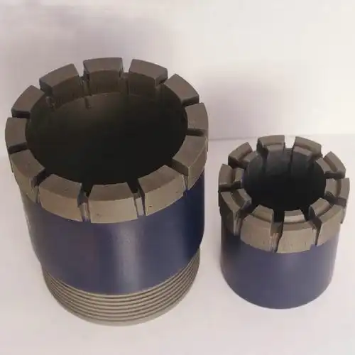 地质勘探钻头专打坚硬打滑地层烧结型金刚石取芯钻头