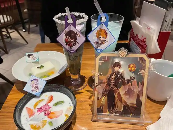 新宿原神限定咖啡打卡