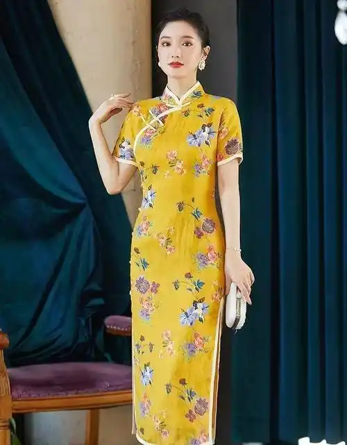 阿姨们想要拍出好看旗袍照,19个拍照姿势用起来,照片优雅又自然_示例