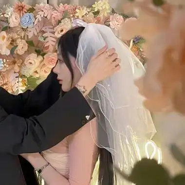 穿婚纱的情侣头像图片