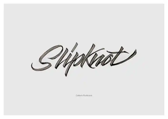 近期英文手绘字体