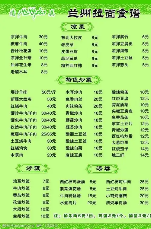 兰州拉面食谱图片