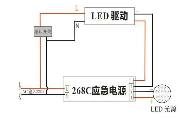 led应急电源接线图汇总
