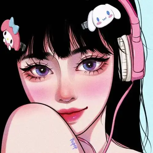 ❤️手绘可爱女生头像❤️图源:peipep呸… - 堆糖,美图壁纸