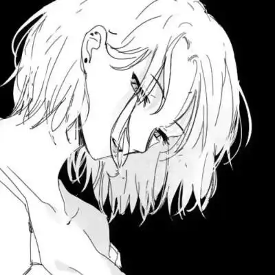 动漫黑白高冷孤独女头像,卡通头像图片-回车桌面