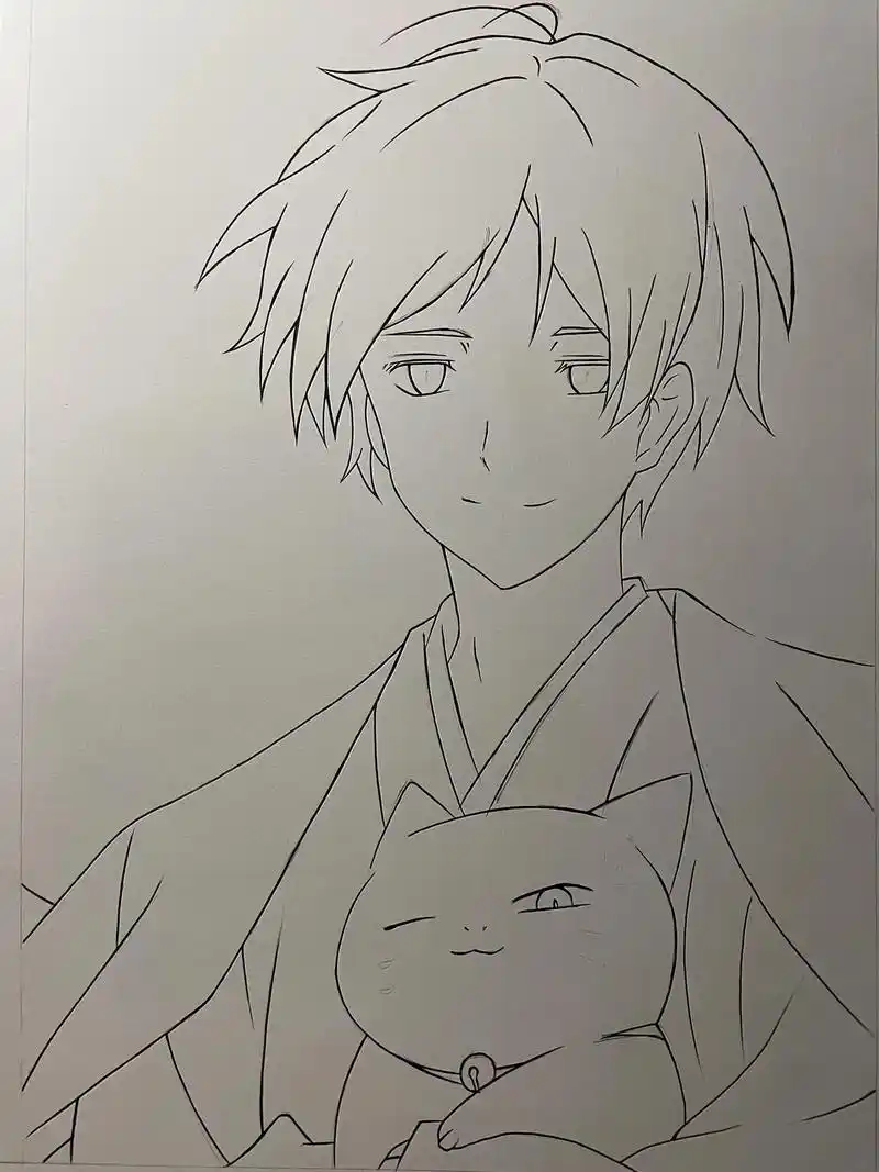 夏目友人帐 #手绘 - 抖音