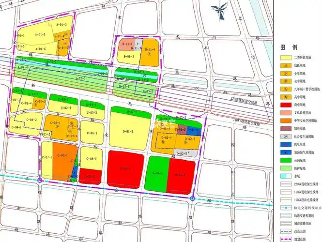 规划公示图 金水区二十里铺城中村控制性详细规划3