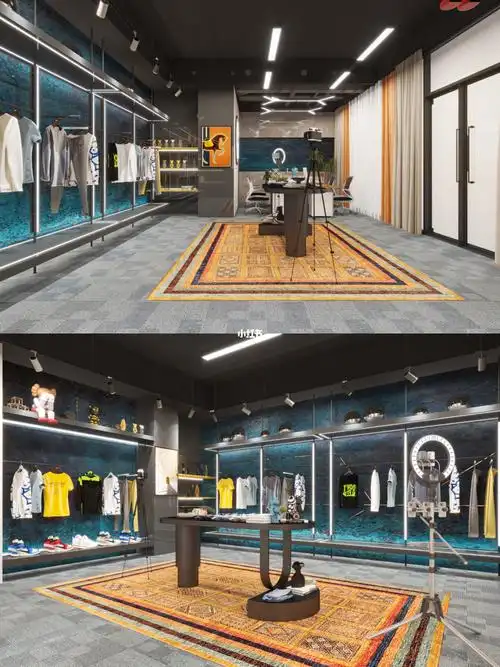 30平男装直播间设计效果