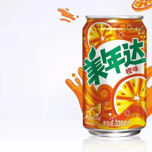 美年达橙味330毫升