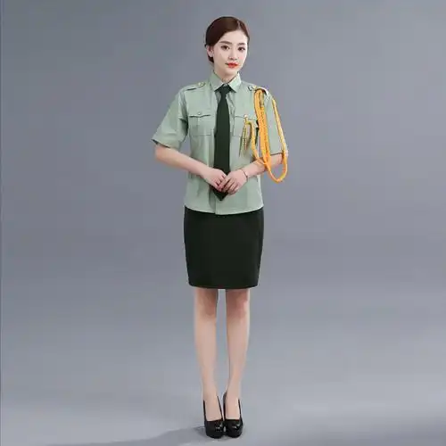 女军装国旗仪仗队服装礼宾服夏季文工团成人军鼓乐队演出服套装