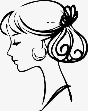人物侧面图简笔画女孩(简笔画侧面图女孩) -【爱个性】